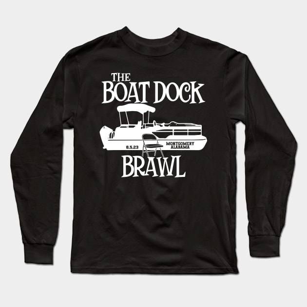 The Boat Dock Brawl Long Sleeve T-Shirt by Etopix